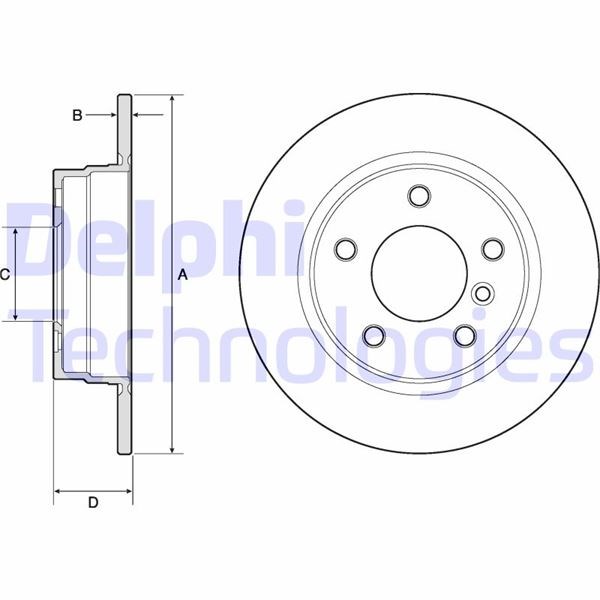 BMW E36 Arka Fren Diski DELPHI