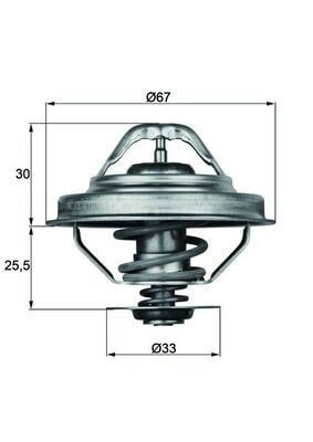 BMW E36 E34 E39 E38 Termostat 92 C MAHLE