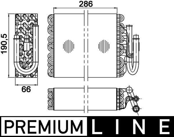 BMW E36 Evaporatör Premium Line MAHLE