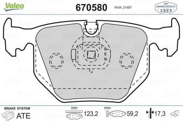 BMW E38 E46 E53 E83 E85 E86 E39 E52 Land Rover Range Rover 3 Arka Fren Balatası VALEO