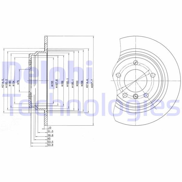 BMW E39 Arka Fren Diski DELPHI