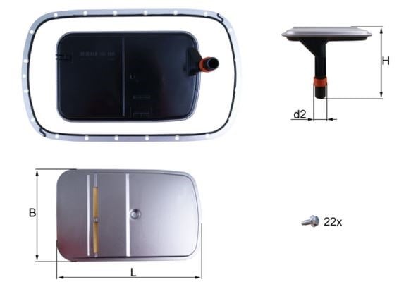 BMW E46 E39 E83 Otomatik Şanzıman Yağı Filtre Seti MAHLE