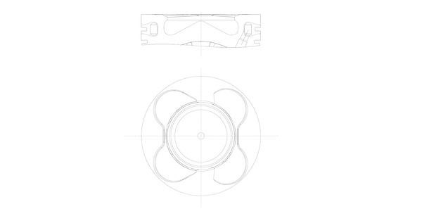 BMW M57 N2 Piston Segman 84.5mm 0.50mm MAHLE