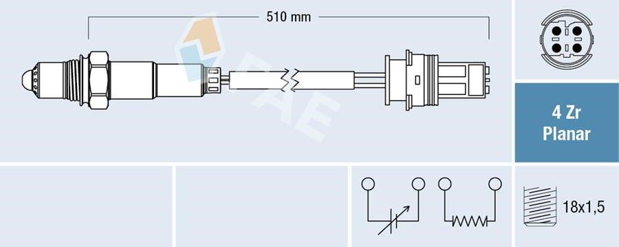 BMW E60 E61 E63 E64 E65 E66 Oksijen Sensörü Katalitik Konvertör Sonrası FAE