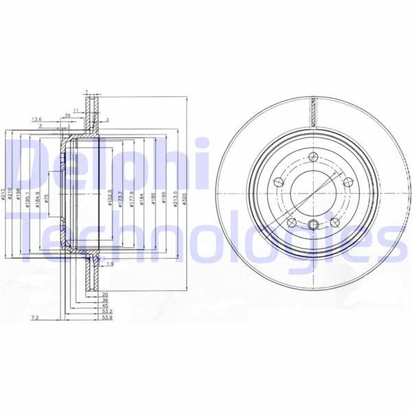BMW E60 Arka Fren Diski DELPHI