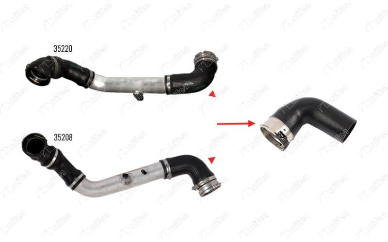 BMW M57 E60 E61 Turbosarj Hortumu Sol Alt NIFEA