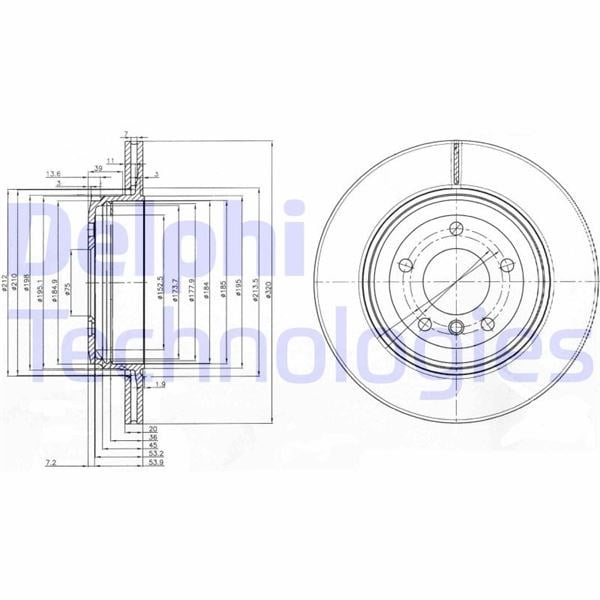 BMW E60 Arka Fren Diski DELPHI