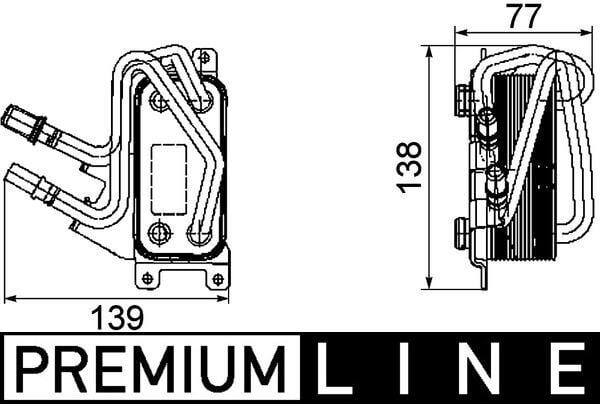 BMW E65 E66 Motor Yağ Soğutucusu N73 B60 MAHLE