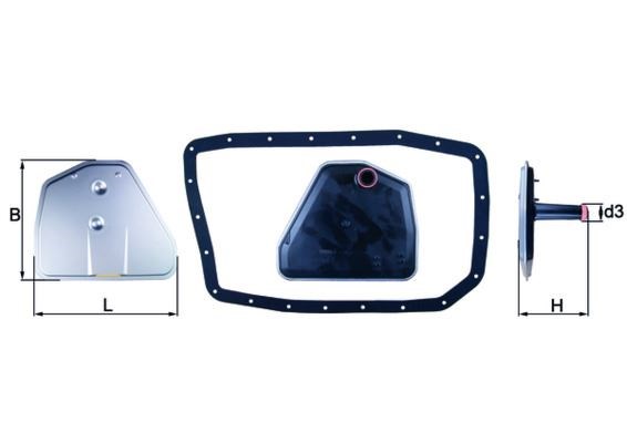 BMW E65 E66 E67 E83 E53 E70 E71 E72 Otomatik Şanzıman Yağı Filtre Seti MAHLE