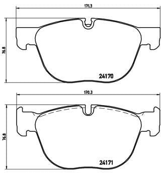 BMW E70 E71 F15 F85 F16 F86 Ön Fren Balatası BREMBO