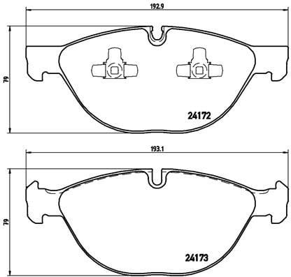 BMW E70 F15 E71 F16 Ön Fren Balatası BREMBO