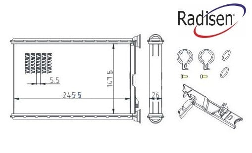 BMW E81 Kalorifer Radyatörü RADISEN