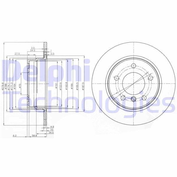BMW E81 Arka Fren Diski DELPHI