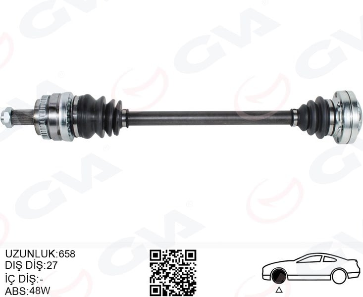 BMW E81 Arka Sağ Komple Aks GVA