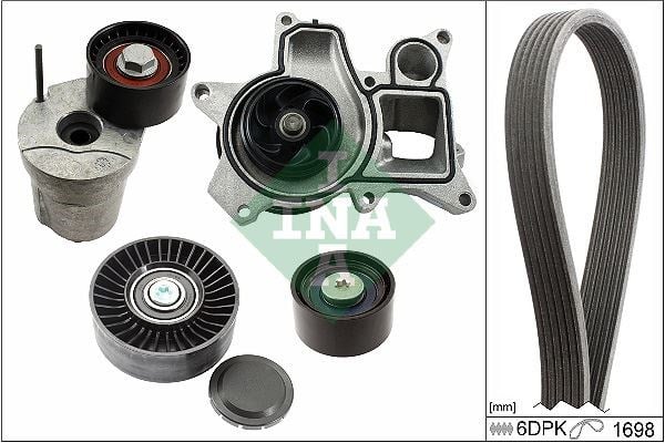 BMW E81 E82 E87 E88 E90 E92 E93 Kanallı Kayış Seti Devirdaimli INA