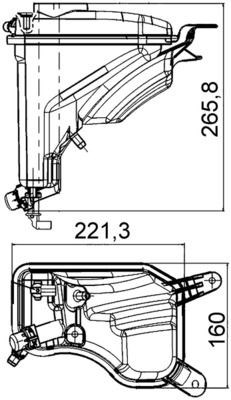 BMW E81 Radyatör Yedek Su Deposu MAHLE