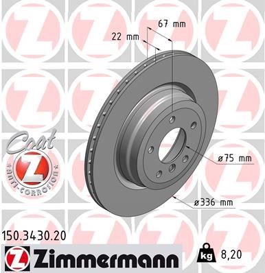 BMW E90 E91 E92 E93 E84 Arka Fren Diski ZIMMERMANN