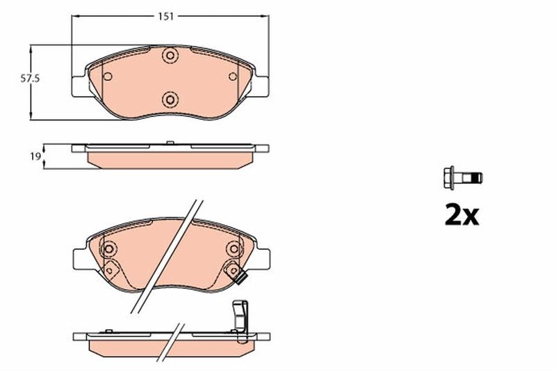 Fiat Egea Ön Balata Büyük Tip TRW