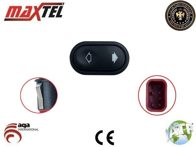 Ford Escort Mondeo Transit Cam Açma Anahtarı Tekli Kırmızı MAXTEL