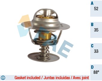 Ford Escort Focus Mondeo Connect Transit Termostat 88 Derece 1.8D-1.8TDCI 2.5D FAE