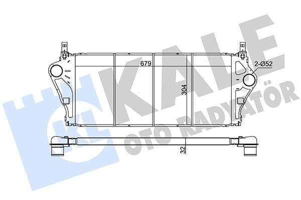 Renault Espace IV Laguna I Laguna II Vel Satis Intercooler 1.9DCI-2.0 16V KALE-RADYATOR