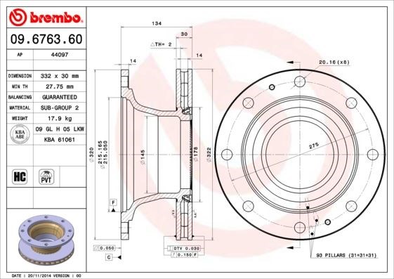 Iveco Eurocargo Fren Diski BREMBO
