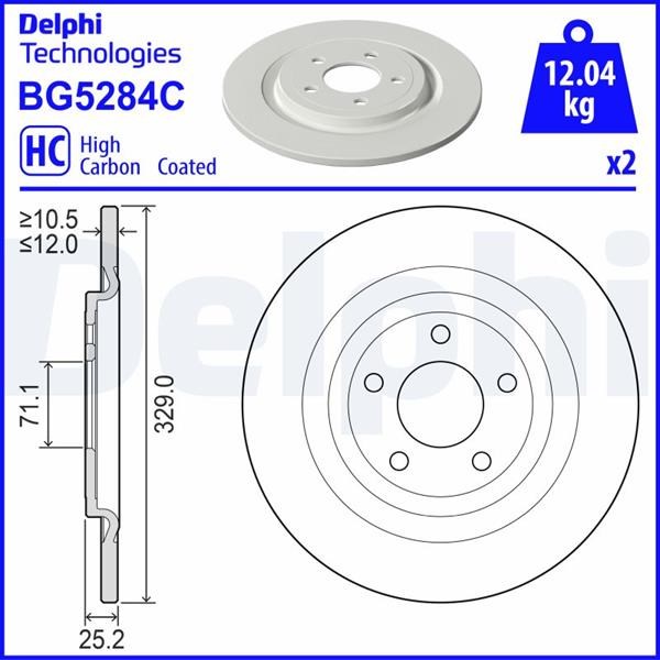 Ford USA Explorer Arka Fren Diski DELPHI