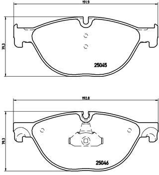 BMW F07 F10 F11 F06 F12 F13 F01 F02 F04 Ön Fren Balatası BREMBO