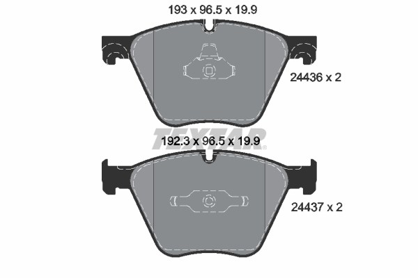 BMW F07 F01 F02 F03 F04 E70 F15 E71 E72 F16 Ön Fren Balatası TEXTAR