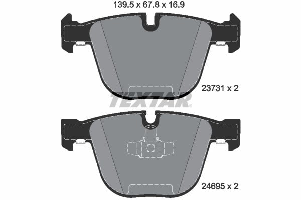 BMW F07 F01 F02 F03 F04 Arka Fren Balatası TEXTAR