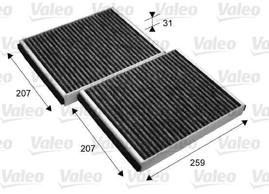BMW F07 F10 F11 F18 F06 F12 F13 F01 F02 F04 Polen Filtresi Takımı Karbonlu VALEO