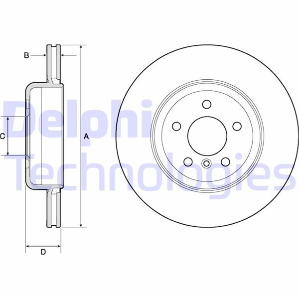 BMW F10 Arka Fren Diski DELPHI