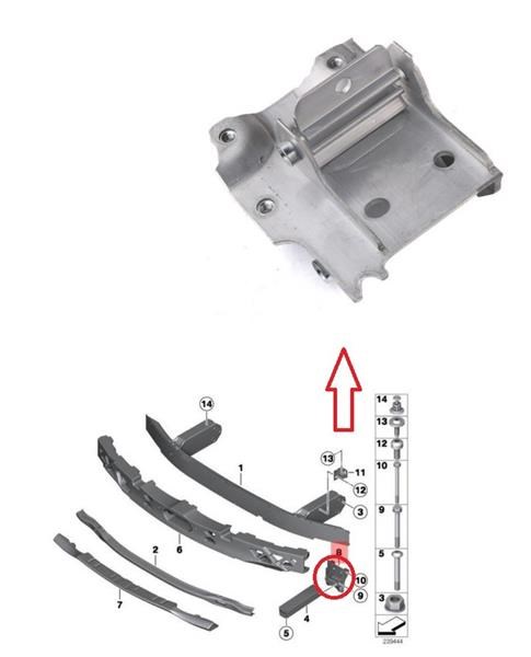 BMW F10 Ön Tampon Plakası Sağ DOGAN-