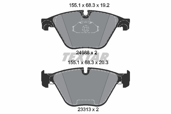 BMW F10 F11 F18 F06 F12 F13 Ön Fren Balatası TEXTAR