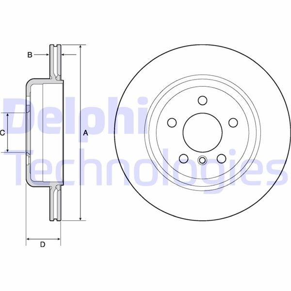 BMW F10 F11 F18 Arka Fren Diski DELPHI