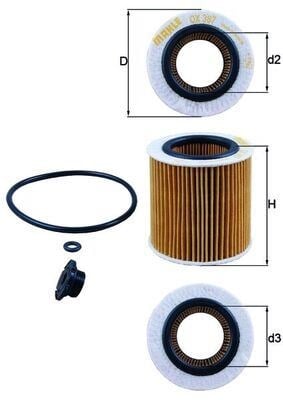 BMW N20 F10-F20-F30-F22-F32-F34-F36-E84-E89 Yağ Filtresi MAHLE