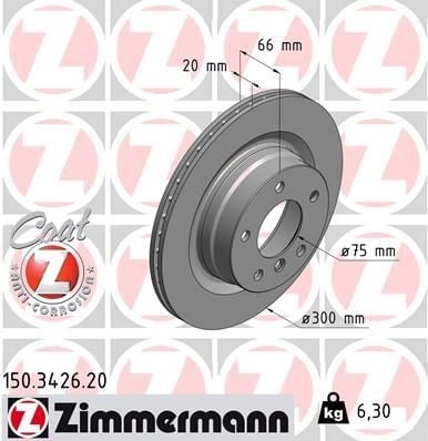 BMW F20 F21 F22 F23 E90 E91 E92 E93 F30 F31 F32 E81 E87 Arka Fren Diski ZIMMERMANN