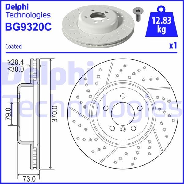 BMW F20 F21 F22 F23 F30 F31 F34 F32 F33 F36 Ön Fren Diski DELPHI