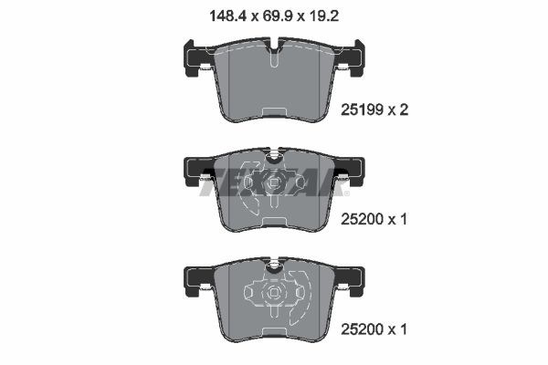 BMW F20 F30 F32 Ön Fren Balatası TEXTAR