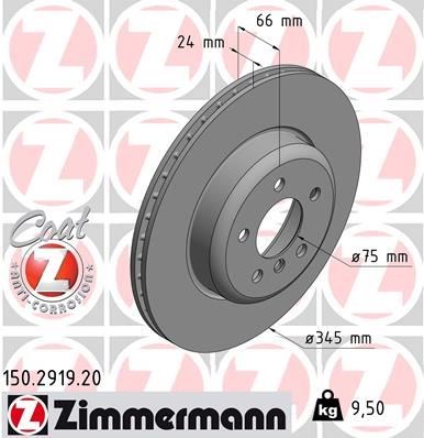 BMW F30 F31 F32 F33 F34 F36 M Performance Arka Fren Diski ZIMMERMANN