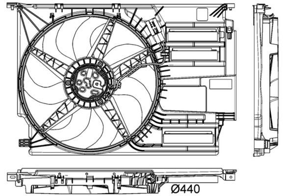 BMW F45 F46 F48 F49 F39 Mini F54 F55 F56 F57 F60 Radyatör Fanı Komple MAHLE
