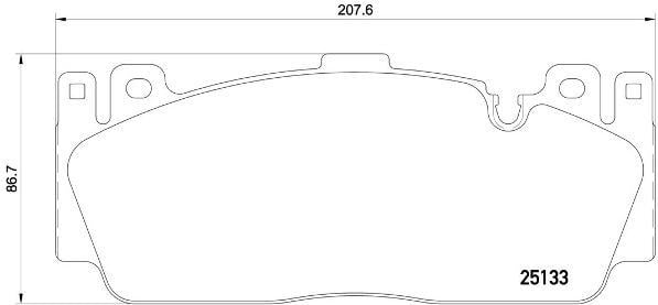 BMW F87 F10 F06 F12 F13 M Performance Ön Fren Balatası BREMBO