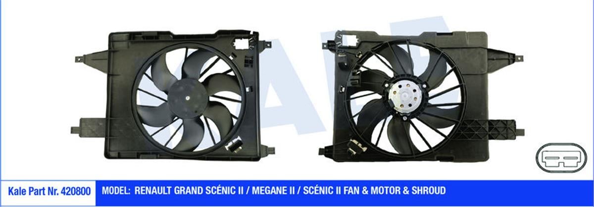 Fan Motoru Davlumbazlı Megane I 97-99 Megane 2 1.4-1.6-2.0--Scenicıı 1.6 190W-3