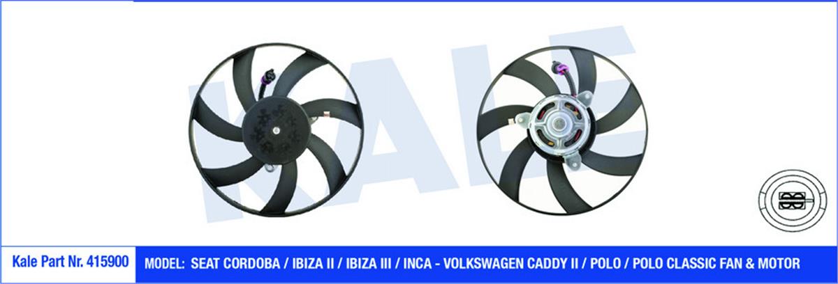 Fan Motoru Davlumbazlı Sağ Seat Cordoba-Ibıza Iı-Iıı Vw Caddy Iı/-Polo-Polo Clas