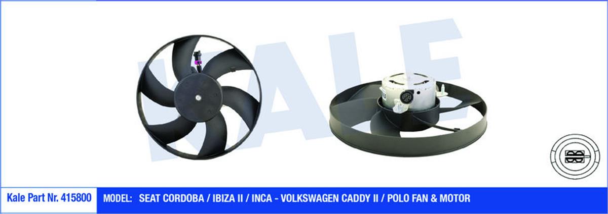 Fan Motoru Davlumbazlı Sol Seat Cordoba-Ibıza Iı-Inca-Vw Caddy Iı/-Polo 250W-300