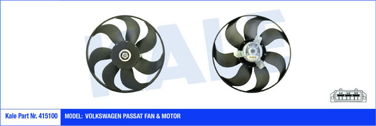Fan Motoru Davlumbazlı Volkswagen Passat 250-80W-345Mm