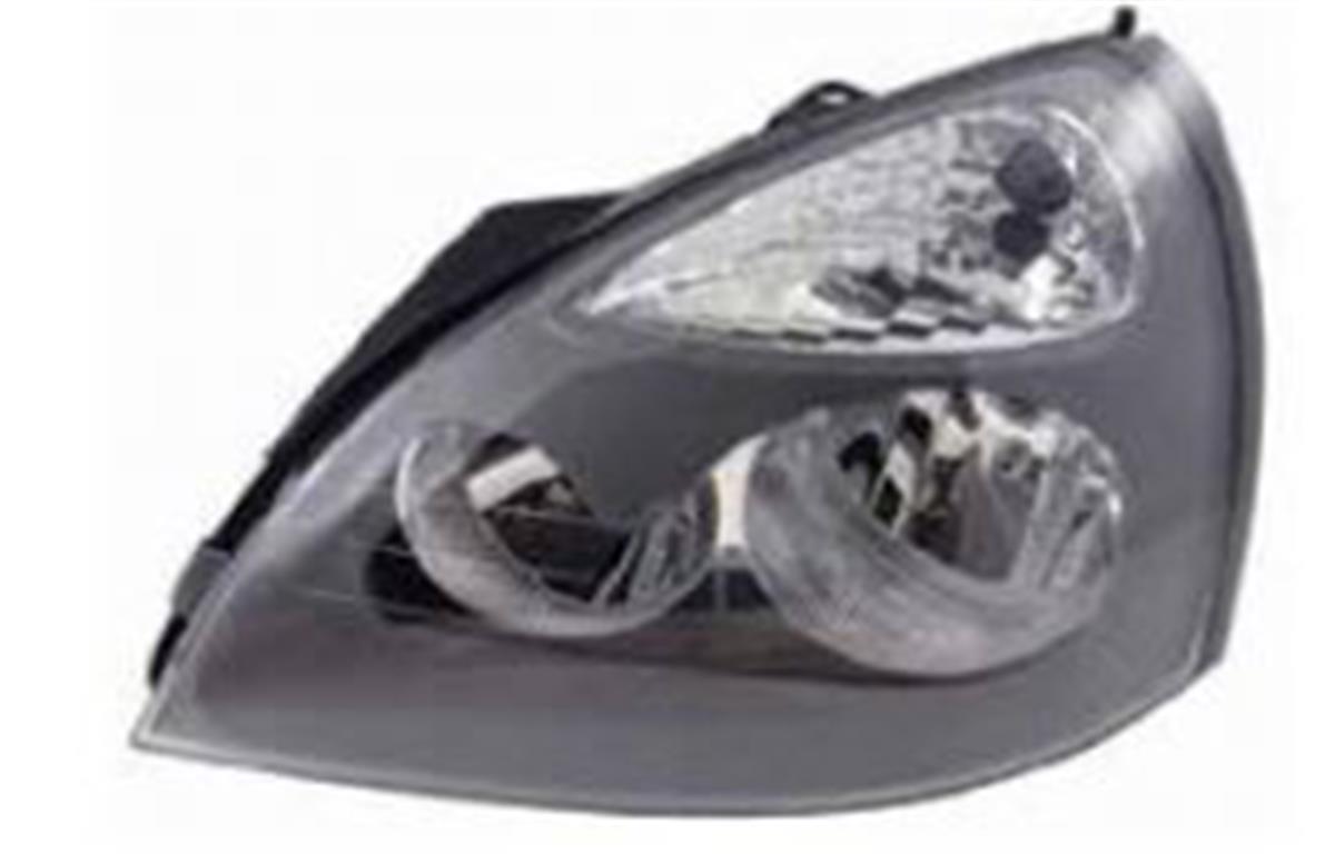Far Motorlu Sol Siyah Çerçeveli Renault Clio 01-05