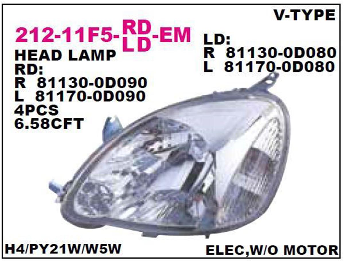 Far Sol Yarıs Benzin 03-05