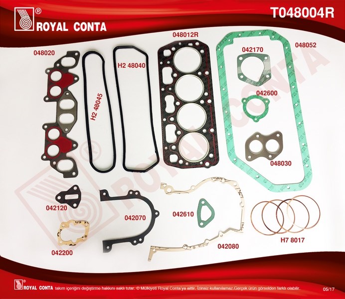 Skoda Favorit Felicia Forman Motor Takım Conta Karter Klingrit SKC 2.0mm ROYAL