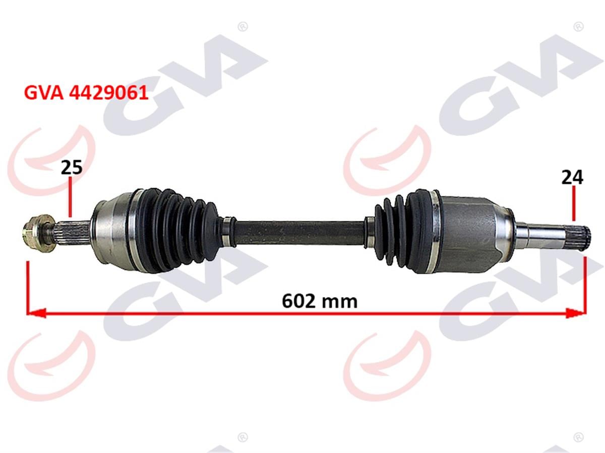 Fiat Doblo 1.3 Mjt (10>) Komple Aks Sol 602Mm 51810626